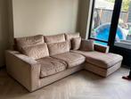 Nette hoek bank met chaise longue, Huis en Inrichting, Banken | Complete zithoeken, Ophalen, Gebruikt, Stof