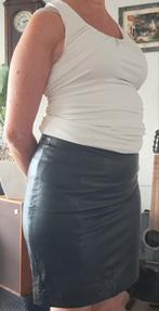 Zwarte echt leren rok Fiore Anno 1981, maat 40, Kleding | Dames, Maat 38/40 (M), Zwart, Ophalen of Verzenden, Zo goed als nieuw