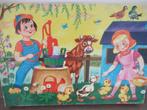 Boerderijpuzzel 35 stukjes ( jaren 80), Ophalen of Verzenden, 10 tot 50 stukjes, Gebruikt