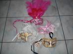 4 orginele maskers venetiaans, met certificaat, Ophalen of Verzenden