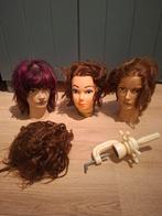 Kappershoofd / oefenhoofd 3 stuks met standaard, Ophalen of Verzenden, Zo goed als nieuw