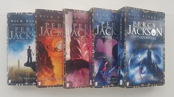 5x Percy Jackson en de Olympiërs - Rick Riordan | Hele Serie beschikbaar voor biedingen
