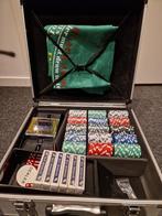 Pokerspel in stevige koffer, Vijf spelers of meer, Ophalen, Zo goed als nieuw