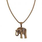 60cm x 3mm Jasseron ketting +Olifant Hanger Unisex Goudkleur, Sieraden, Tassen en Uiterlijk, Kettingen, Birgitta-Gracht 33, 6465 EL Kerkrade, Nederland