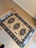 Kelim vloerkleed – Turks design – 160x200 cm – beige/blauw, Crème, Gebruikt, 150 tot 200 cm, Ophalen of Verzenden