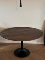 Label51 ronde tafel Otto 130 mangohout espresso, Huis en Inrichting, Tafels | Eettafels, Ophalen, Zo goed als nieuw, Rond, 100 tot 150 cm