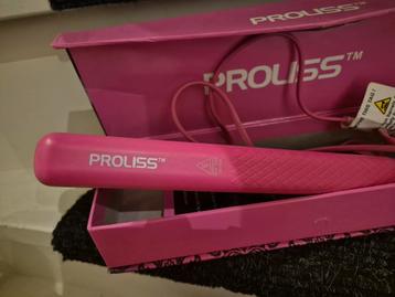 Proliss roze stijltang keramische platen beschikbaar voor biedingen