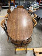 ‘Kroeg’ tafel ovaal, Huis en Inrichting, Ophalen, Gebruikt, 200 cm of meer, Vijf personen of meer