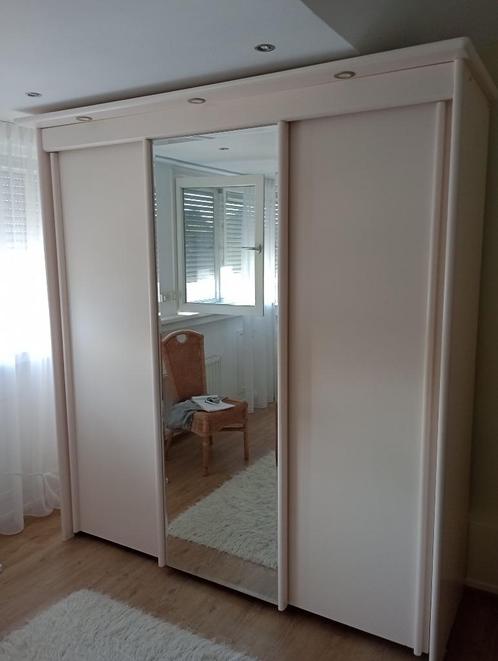 spiegel kast, Huis en Inrichting, Kasten | Kledingkasten, Gebruikt, 200 cm of meer, 200 cm of meer, 50 tot 75 cm, Met deur(en)
