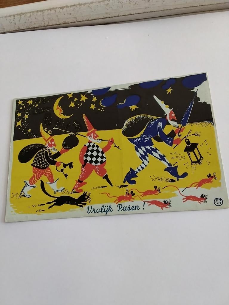 VROLIJK PASEN. 1942, Ophalen of Verzenden, 1940 tot 1960, Overige thema's