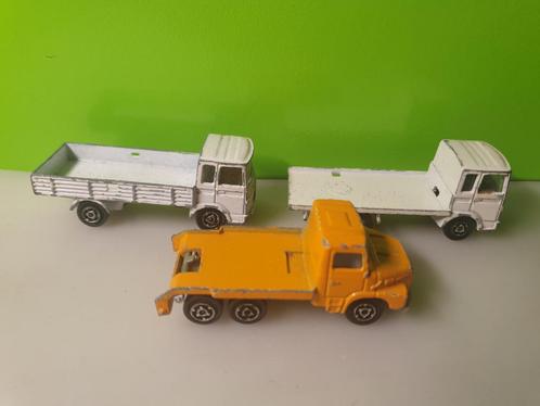 Majorette - 3x Truck - Saviem, Magirus 1/100, Hobby en Vrije tijd, Modelauto's | Overige schalen, Gebruikt, Bus of Vrachtwagen