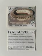 GEZOCHT panini WK 90 Italia 1990 nr 13 stadion Napoli, Verzamelen, Sportartikelen en Voetbal, Zo goed als nieuw, Ajax, Poster, Plaatje of Sticker