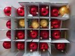 Kerstballen Blokker 17 rode en 4 gouden (vintage), Diversen, Kerst, Ophalen of Verzenden, Gebruikt