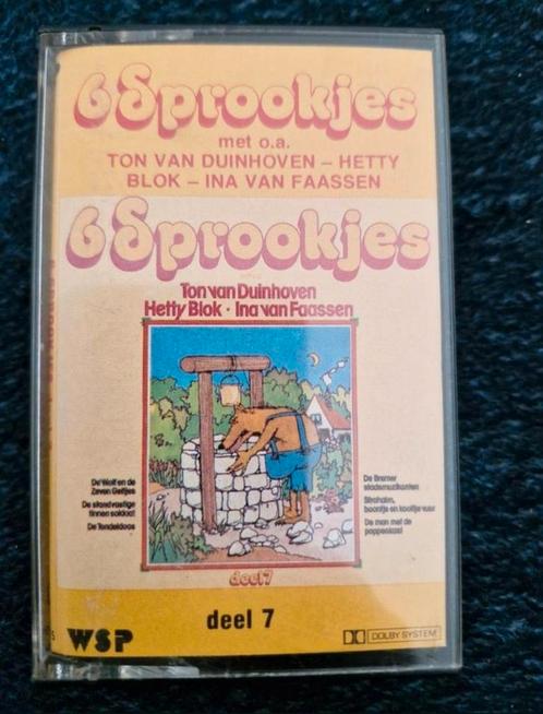 Cassettebandje 6 Sprookjes, Cd's en Dvd's, Cassettebandjes, Zo goed als nieuw, Origineel, Kinderen en Jeugd, 1 bandje, Ophalen of Verzenden