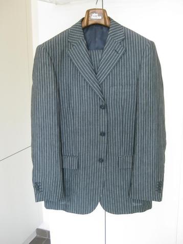 Nieuw Linnen kostuum Blauw met streep maat 50 beschikbaar voor biedingen