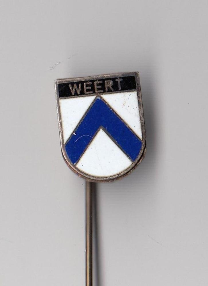 Weert emaille Stadswapen speldje, Verzamelen, Speldjes, Pins en Buttons, Gebruikt, Speldje of Pin, Overige onderwerpen, Ophalen of Verzenden