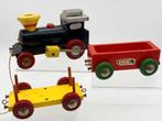 Brio Treinset met machinist Zweeds 1960 Hout Antiek, Ophalen of Verzenden