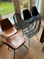 Gratis af te halen: 6 eetkamerstoelen, Ophalen, Gebruikt, Overige kleuren, Overige materialen