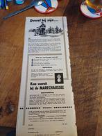 Advertentie koninklijke Marechaussee overal bij zijn 1956, Ophalen of Verzenden, Marechaussee, Nederland, Embleem of Badge