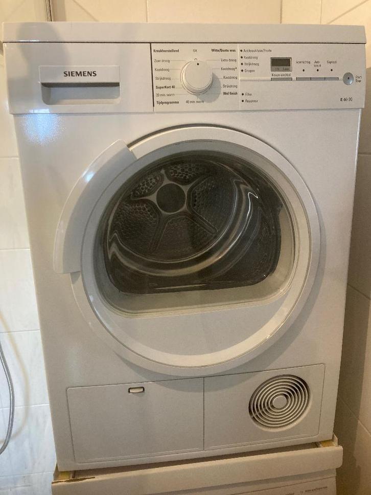 Wasmachine Bosch en Droger Siemens, Witgoed en Apparatuur, Wasmachines, Gebruikt, Voorlader, 6 tot 8 kg, 85 tot 90 cm, 1200 tot 1600 toeren