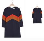 Franse Mode Designer Jurk ba&sh Marine Blauw maat 1 S 36, Kleding | Dames, Jurken, Blauw, Ophalen of Verzenden, Zo goed als nieuw