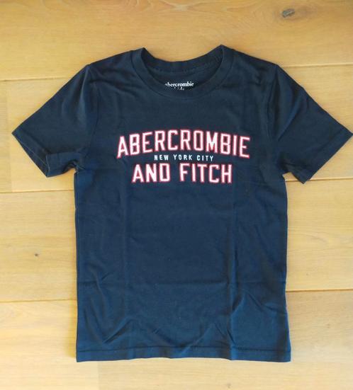 Donkerblauw Abercrombie t-shirt maat 134/140, Kinderen en Baby's, Kinderkleding | Maat 134, Zo goed als nieuw, Jongen, Shirt of Longsleeve