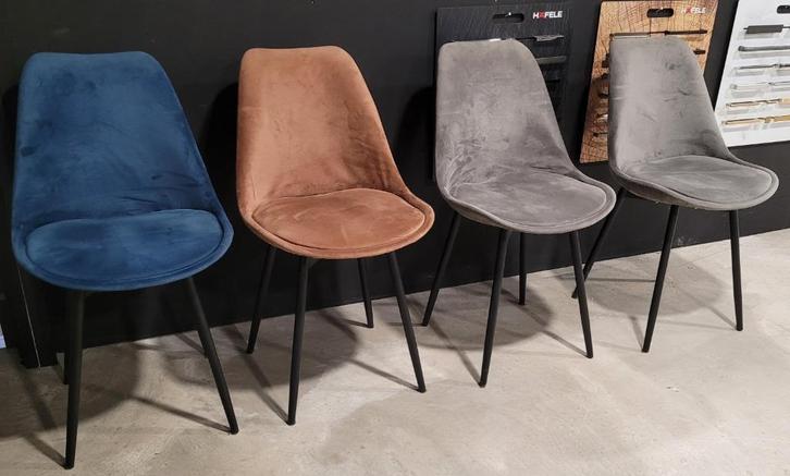 Eetkamerstoelen, Huis en Inrichting, Stoelen, Zo goed als nieuw, Vier, Stof, Overige kleuren, Ophalen