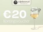 Wijnbeurs €20,00 kortingsvoucher + gratis verzending