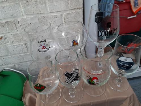 Glazen: Palm, Cornet, Tripel, bierglazen etc., Verzamelen, Glas en Borrelglaasjes, Zo goed als nieuw, Bierglas, Ophalen