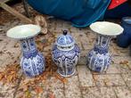 vazenset Boch, Ophalen, Blauw, Aardewerk of Porselein, Zo goed als nieuw