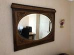 spiegel, Antiek en Kunst, Antiek | Spiegels, Ophalen, Ovaal, 50 tot 100 cm, Minder dan 100 cm