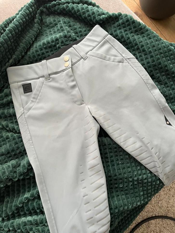 ZGAN Equiline rijbroek maat 40 / 44 lichtblauw full grip, Dieren en Toebehoren, Paardrijkleding, Zo goed als nieuw, Onderkleding