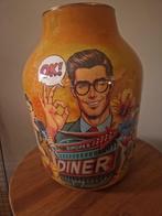 Handgemaakte Glazen Vaas Diner Thema, Nieuw, Oranje, Ophalen of Verzenden, Glas