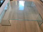 FIAM uit italy glazen tafel. 120x120, Minder dan 50 cm, Gebruikt, Rechthoekig, Ophalen
