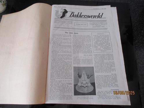 BAKKERSWERELD-ZELDZAAM BOEKWERK- BAKKEN/BAKKERIJ -2E JR-1938, Boeken, Kookboeken, Gelezen, Nederland en België, Ophalen of Verzenden