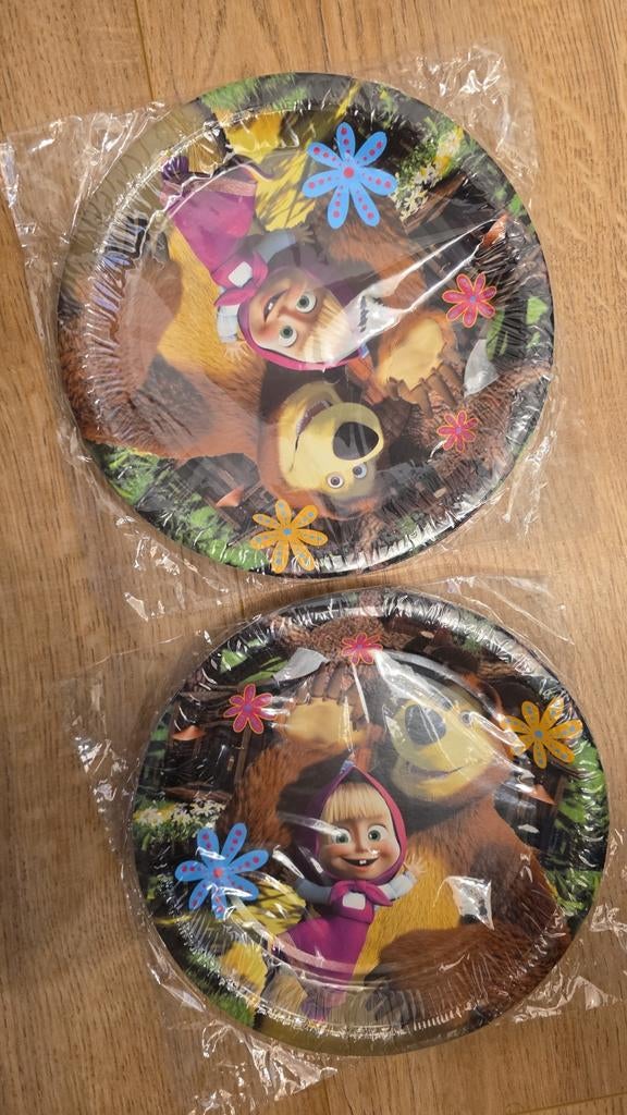 Masha en de Beer Borden - Nieuw in Verpakking, Kinderen en Baby's, Kinderspulletjes, Nieuw, Ophalen of Verzenden