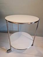 Vintage IKEA Strind bijzettafeltje, Minder dan 55 cm, Gebruikt, Rond, Ophalen