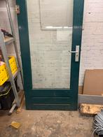 Tuindeur 92,5 x 201,5 dubbel glas., Doe-het-zelf en Verbouw, Deuren en Horren, Ophalen of Verzenden, 200 tot 215 cm, Glas, Buitendeur