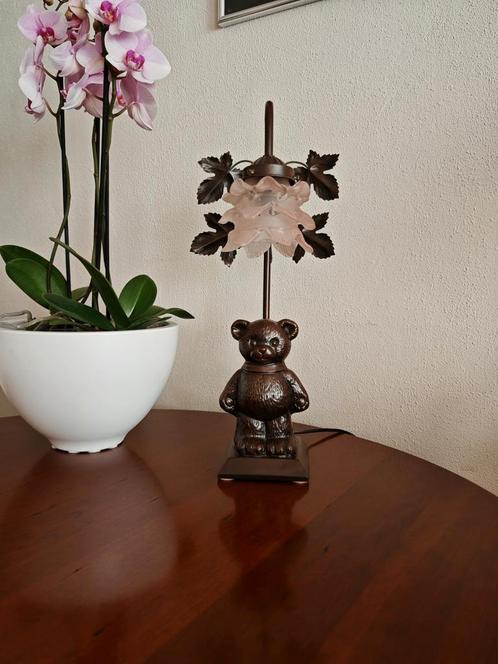 💡🧸 Art nouveau tafellamp beer, Antiek en Kunst, Antiek | Lampen, Ophalen