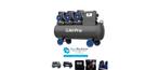 Compressor olievrij 3x1pk 100L tank 230V Low Noise Nieuw!, Nieuw, Ophalen of Verzenden, 200 tot 400 liter/min, Mobiel