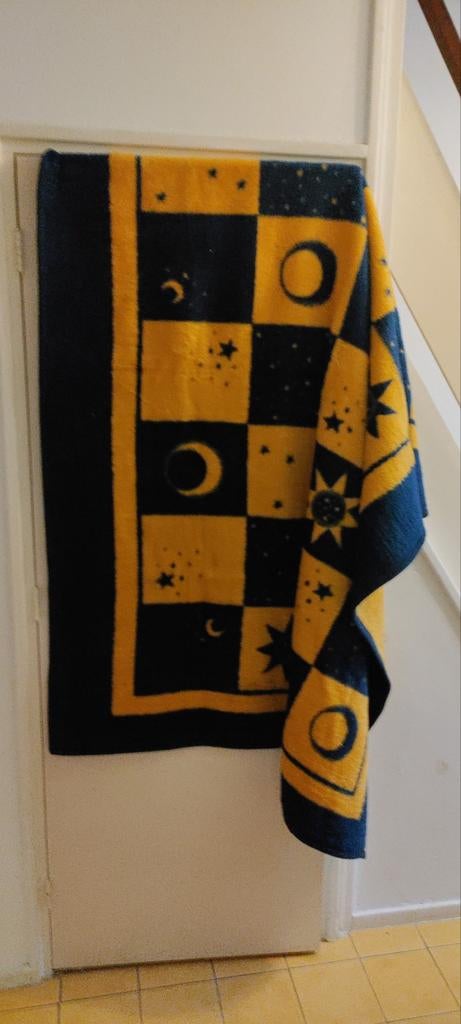 Venezia Dralon deken met zon en maan patroon, Huis en Inrichting, Woonaccessoires | Plaids en Woondekens, Ophalen of Verzenden