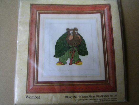 NIEUW, Grappig, Borduurpakket Wombat. Kinderkamer? Ook DMC, Ophalen of Verzenden, Nieuw, Handborduren, Borduurpakket