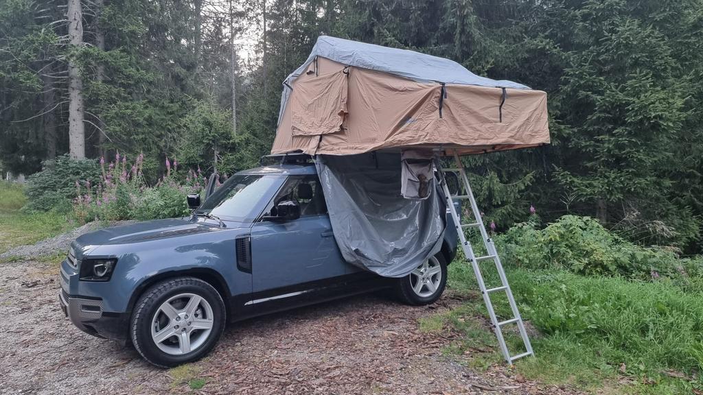 Ocean Cross daktent softcover Gobi 160 als nieuw met topper, Ophalen, Zo goed als nieuw, Tot en met 3