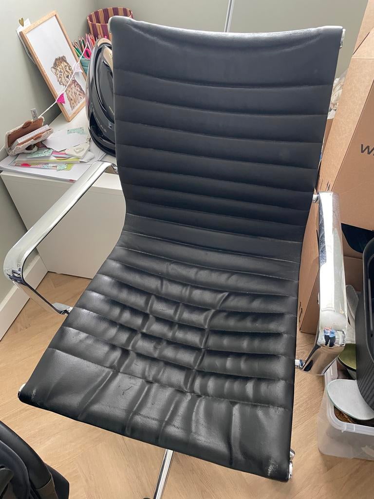 Bureaustoel, vergelijkbaar met Vitra Eames design, Ophalen, Gebruikt, Zwart, Bureaustoel