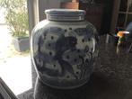 Chinese Gemberpot met Vissenmotief - Perfecte Staat, Antiek en Kunst, Antiek | Keramiek en Aardewerk, Ophalen of Verzenden