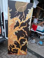 Marlies bloeiwijze Abstract schilderij met boom en maan, Ophalen