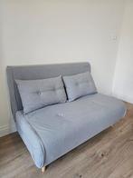 Mooie futon / slaapbank - grijs, incl. 2 kussens, Ophalen, 190 cm of minder, Zo goed als nieuw, Twijfelaar