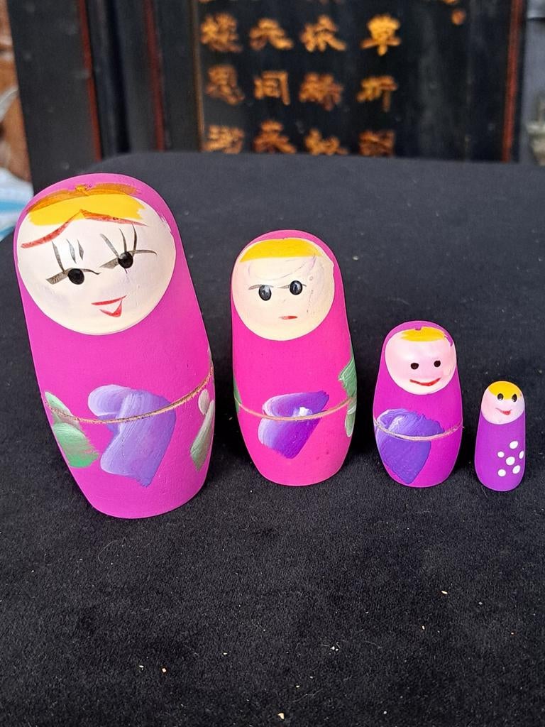 Matroeska  matrouska  setje 4 delig, Verzamelen, Poppetjes en Figuurtjes, Ophalen of Verzenden