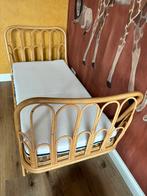 Rotan juniorbed Leo & Moon Anna + matras, prachtig kinderbed, Ophalen, 70 tot 85 cm, Zo goed als nieuw, Matras