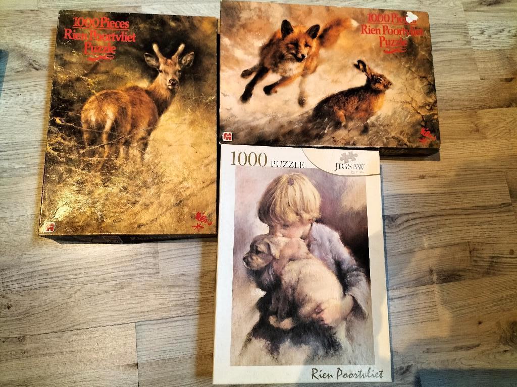 puzzel puzzels Rien Poortvliet, Ophalen of Verzenden, 500 t/m 1500 stukjes, Zo goed als nieuw, Legpuzzel